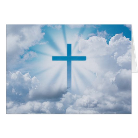 Easter Cross In Sky Cards (Front Horizontal)