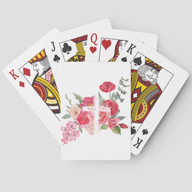 Easter/Cross/John3:16/Jesus Poker Cards (Back)