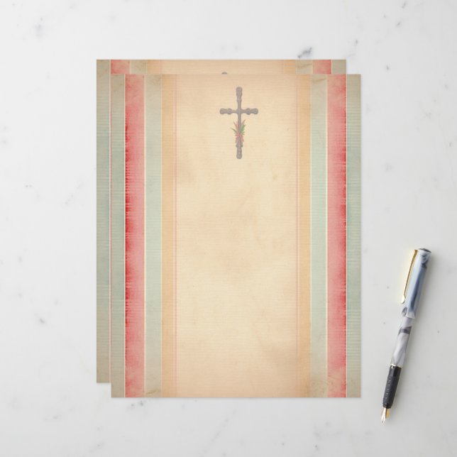 Easter Cross Letterhead (Front/Back In Situ)