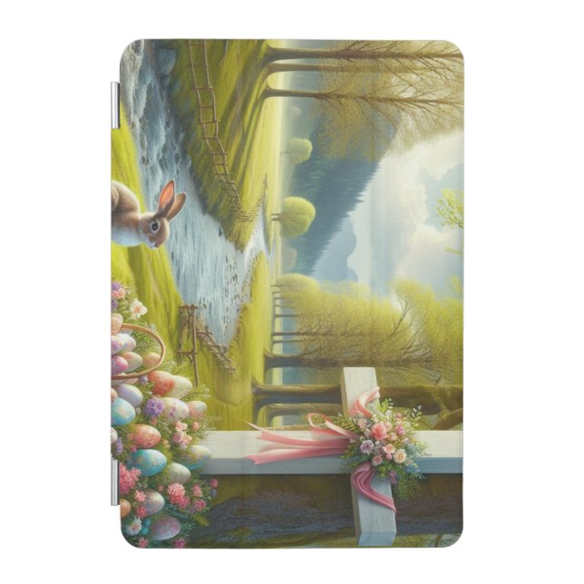 Easter cross with eggs iPad mini cover (Front)
