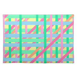 Easter Crossed Lines Cloth Placemat