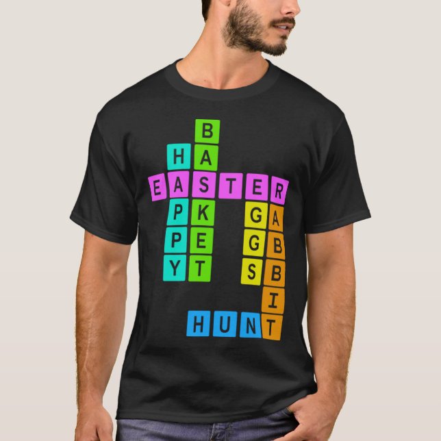Easter Crossword Puzzle T-Shirt (Front)