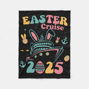 Easter Cruise 2025 Bunny Cruise Ship Easter Family Fleece Blanket