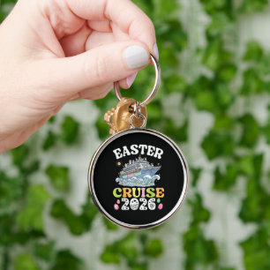Easter Cruise 2026 Vacation Bunny Ship Spring Keychain