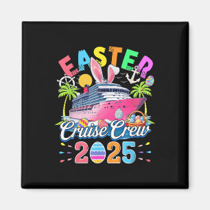 Easter Cruise Crew 2025 Colorful Cruise Ship Eggs Magnet