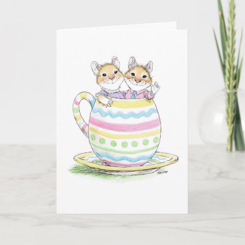Easter Cup Couple Card