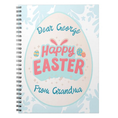 Easter custom  personalized photo notebook