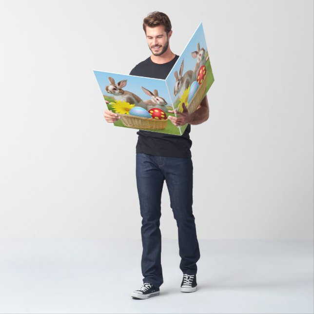 Easter Cute Bunny for a positive mood   Card (In Situ)