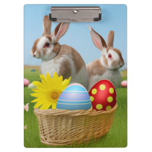 Easter Cute Bunny for a positive mood   Clipboard