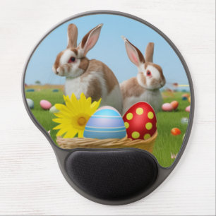Easter Cute Bunny for a positive mood    Gel Mouse Pad