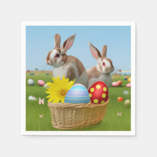 Easter Cute Bunny for a positive mood Napkins