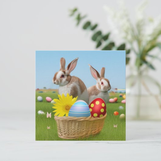 Easter Cute Bunny for a positive mood Poster (Standing Front)