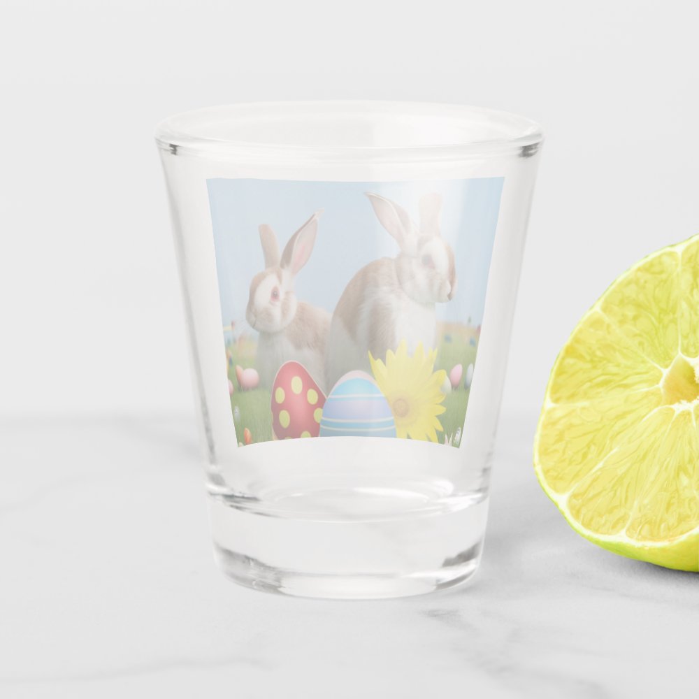 Disover Cute Easter Bunny Shot Glass