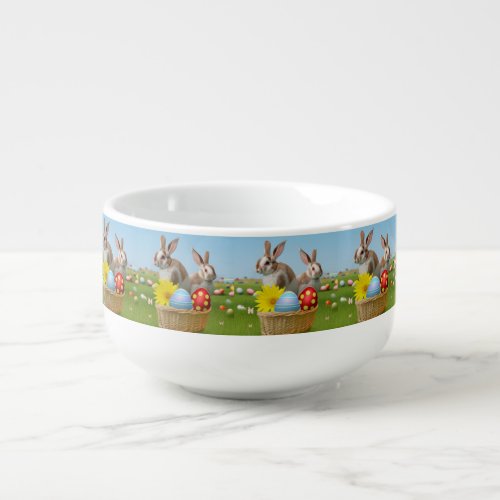 Easter Cute Bunny for a positive mood    Soup Mug