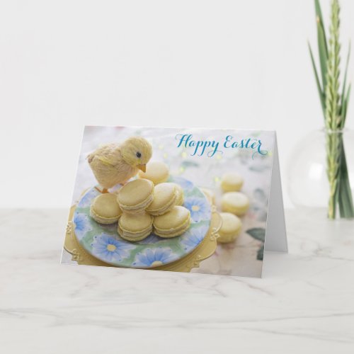 Easter Cute Chick Sweet Treats Whimsical Photo Card