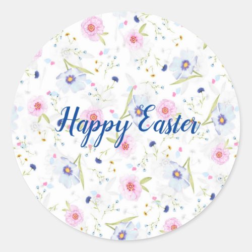 Easter cute floral pattern Sticker