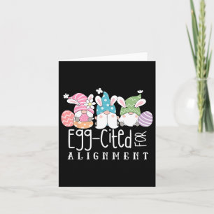 Easter Cute Gnomes Chiropractor Egg-cited For Alig Card