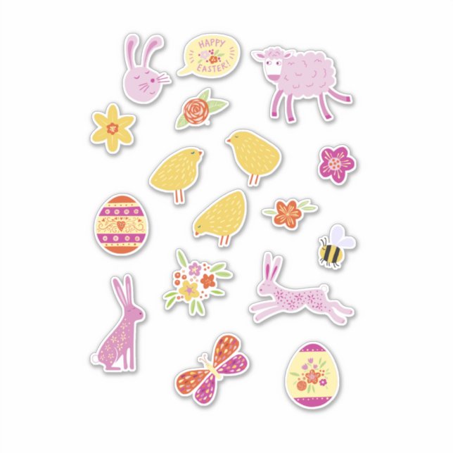 Easter Cute Sticker (Front)