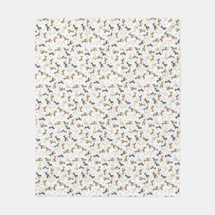 Easter Dachshund Fleece Blanket