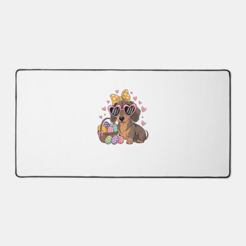 Easter Dachshunds Cute Dachshund T-Shirt Desk Mat