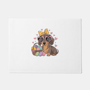 Easter Dachshunds Cute Dachshund T-Shirt Doormat