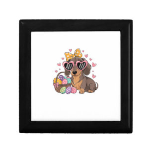 Easter Dachshunds Cute Dachshund T-Shirt Gift Box
