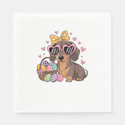 Easter Dachshunds Cute Dachshund T-Shirt Napkins