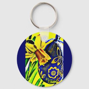 Easter Daffodil Keychain