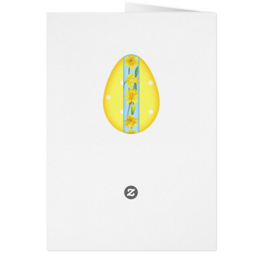 Easter Daffodils Greeting Card (Back)