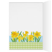 Easter Daffodils Greeting Card (Inside (Left))