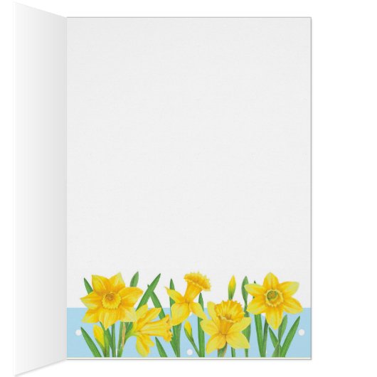 Easter Daffodils Greeting Card (Inside (Right))