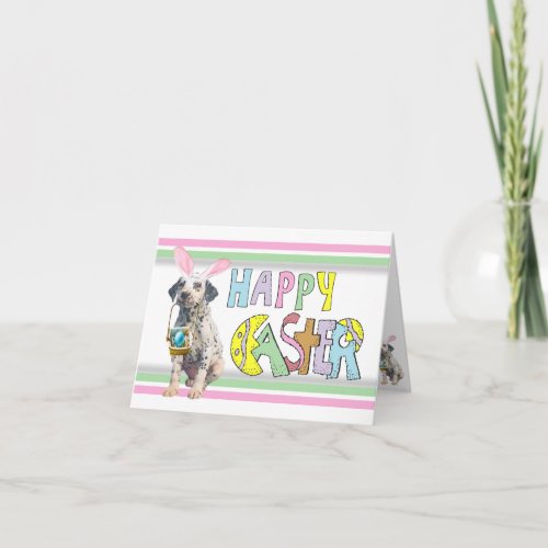 Easter Dalmatian Puppy Holiday Card