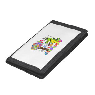 Easter Day Alligator Eggs Bunny Ear Men Women Kid Tri-fold Wallet