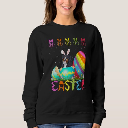 Easter Day Bernese Mountain Dog Matching Cute East Sweatshirt
