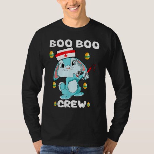 Easter Day Boo Boo Crew Nurse Bunny Eggs Funny For T_Shirt