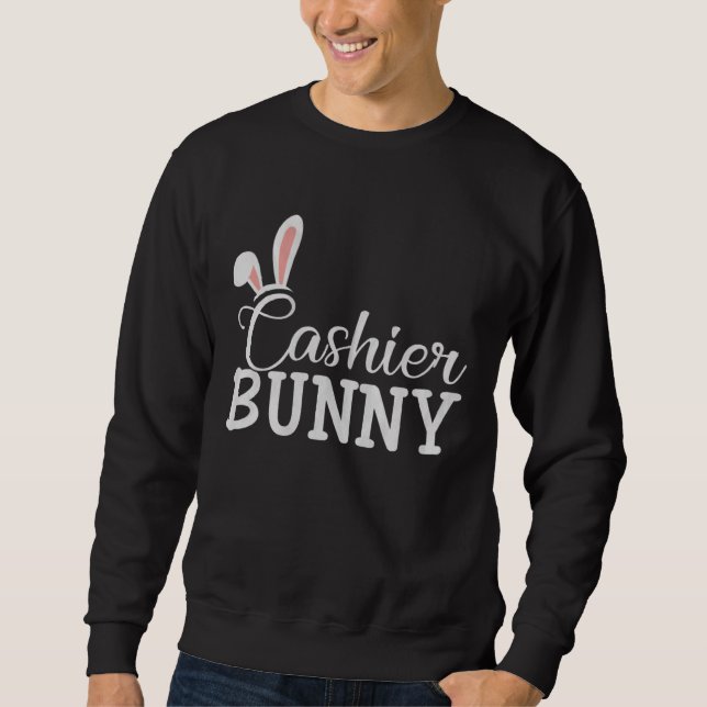 Easter Day Bunny Easter Costume  Matching Cashier  Sweatshirt (Front)