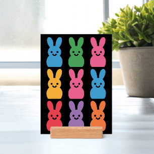 Easter Day Bunny Eggs Plaid Leopard Holder