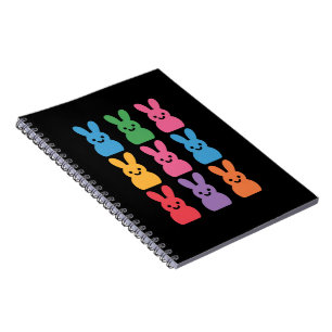 Easter Day Bunny Eggs Plaid Leopard Notebook