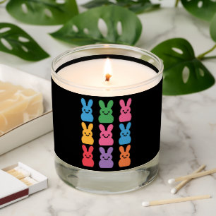 Easter Day Bunny Eggs Plaid Leopard Scented Candle