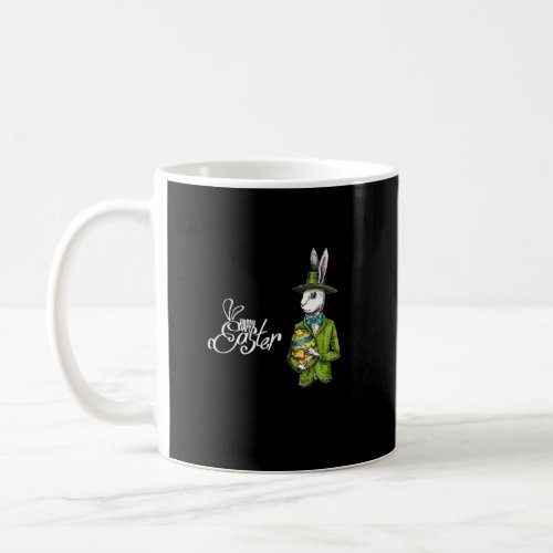 Easter Day Bunny Face With Butterfly Men Women Kid Coffee Mug
