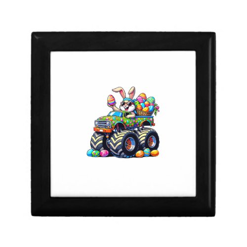 Easter Day Bunny Monster Truck Eggs Cool Rabbit T- Gift Box