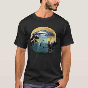 Easter Day Bunny Rabbit Easter Eggs Abduction UFO T-Shirt