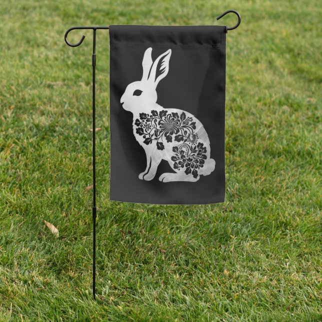 Easter Day Bunny Rabbit Garden Flag (In SItu)