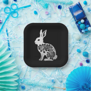 Easter Day Bunny Rabbit Paper Plates