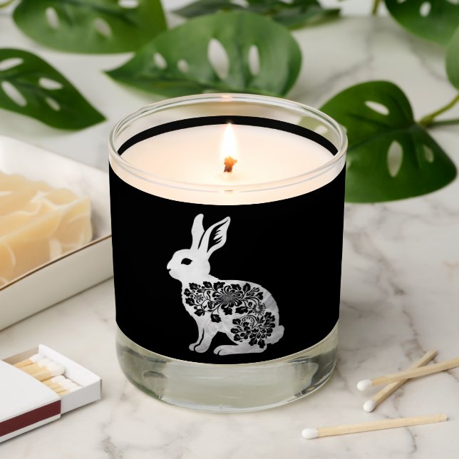Easter Day Bunny Rabbit Scented Candle (Lit)