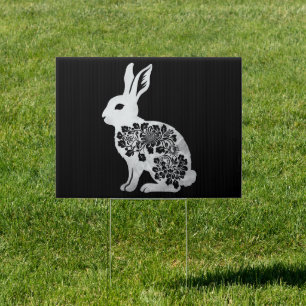 Easter Day Bunny Rabbit Sign