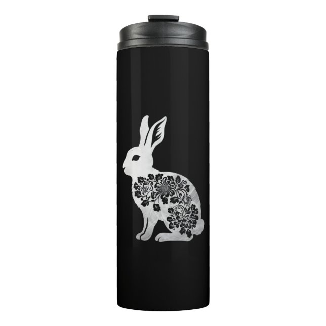 Easter Day Bunny Rabbit Thermal Tumbler (Front)