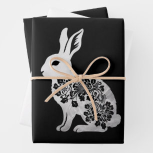 Easter Day Bunny Rabbit Wrapping Paper Sheets