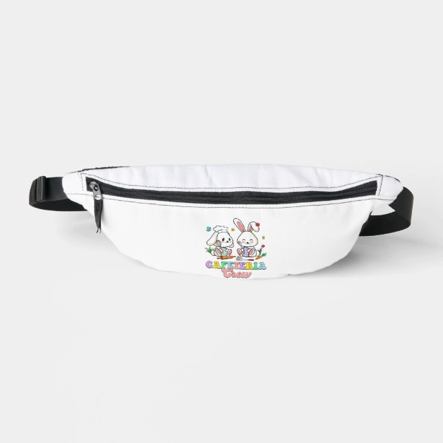 Easter Day Cafeteria Crew Lunch Lady School Cafete Fanny Pack (Front)