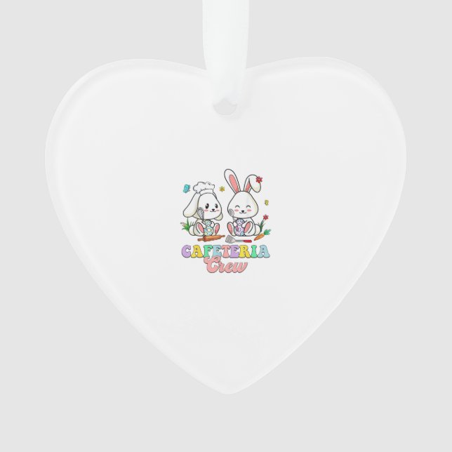 Easter Day Cafeteria Crew Lunch Lady School Cafete Ornament (Front)